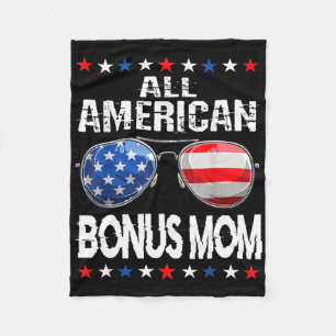 All American Bonus Moeder 4 juli Zonnebril Familie Fleece Deken