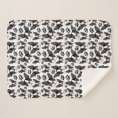 All American Boston Terrier Pet Puppy Dog Sherpa Deken (Voorkant (horizontaal))