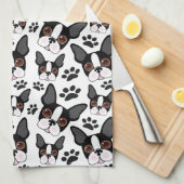 All American Boston Terrier Pet Puppy Dog Theedoek (Quarter Fold)