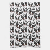 All American Boston Terrier Pet Puppy Dog Theedoek (Verticaal)
