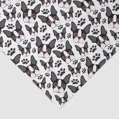 All American Boston Terrier Pet Puppy Dog Tissuepapier (Detail)