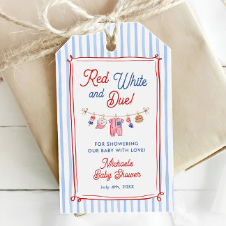 All American Boy 4 juli baby shower Cadeaulabel