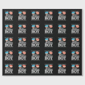 All American Boy 4th of July Amerikaanse zonnebril Cadeaupapier (Vlak)