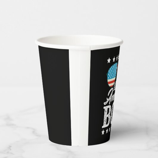 All American Boy 4th of July Amerikaanse zonnebril Papieren Bekers (Rechts)