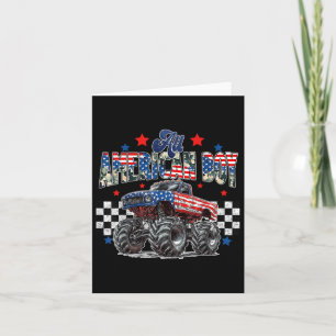 All American Boy 4th Of July Monster Truck Patriot Kaart