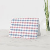 All American Boy Baby Shower Bedankkaart (Achterkant)