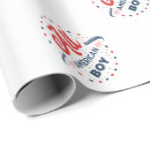 All American Boy Badge Cadeaupapier (Rol Hoek)