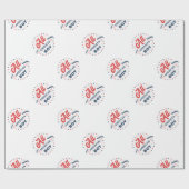 All American Boy Badge Cadeaupapier (Vlak)