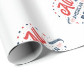 All American Boy Badge Cadeaupapier (Rol Hoek)