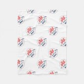 All American Boy Badge Fleece Deken (Voorkant)