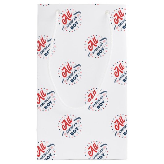 All American Boy Badge Klein Cadeauzakje (Achterkant)