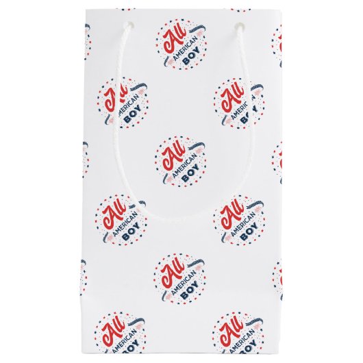 All American Boy Badge Klein Cadeauzakje (Voorkant)