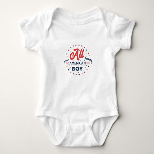 All American Boy Badge Romper (Voorkant)