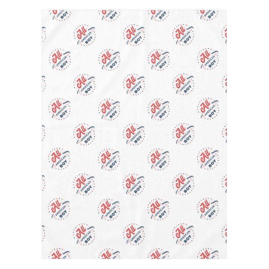 All American Boy Badge Tafelkleed (Voorkant)