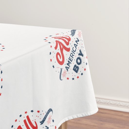 All American Boy Badge Tafelkleed (Voorbeeld)