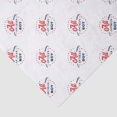 All American Boy Badge Tissuepapier (Detail)