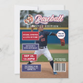 All American Boy Baseball Magazine Omslag Verjaard Kaart (Voorkant)