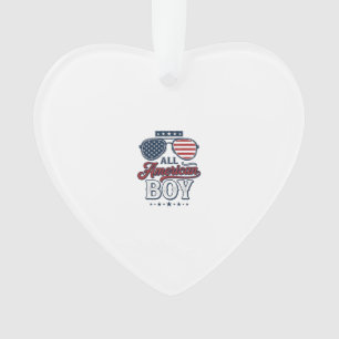 All American Boy Patriottische Zonnebril Shirt Ont Ornament