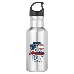 All American Boy Patriottische Zonnebril Shirt Ont Waterfles