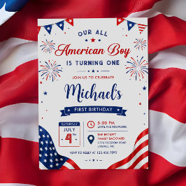 All American Boy Verjaardag 4 juli Kaart