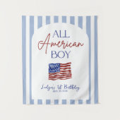 All American Boy Verjaardagsbanner Wandkleed (Voorkant)