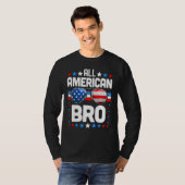 All American BRO Matching Family Fourth 4th of Jul T-shirt (Voorkant volledig)