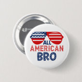 All american broer ronde button 5,7 cm (Voorkant /achterkant)
