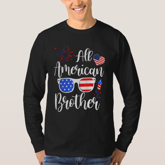 All American Brother 4th Of July Memorial Day Matc T-shirt (Voorkant)
