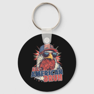 All American Bruh 4 juli jongens kids patriottisch Sleutelhanger