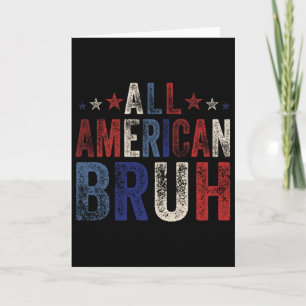 All American Bruh 4 juli jongens patriottisch Usa Kaart