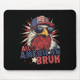 All American Bruh Adelaar 4 juli Jongens Patriotti Muismat