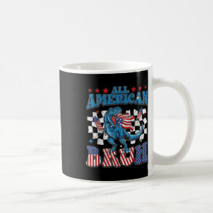 All American Bruh Dinosaur T-rex Patriottisch 4 ju Koffiemok
