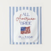 All American Bruid Bachelorette Spandoek Wandkleed (Voorkant)