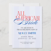 All American Bruids Bruidsweekend Itinerary Kaart (Voorkant)