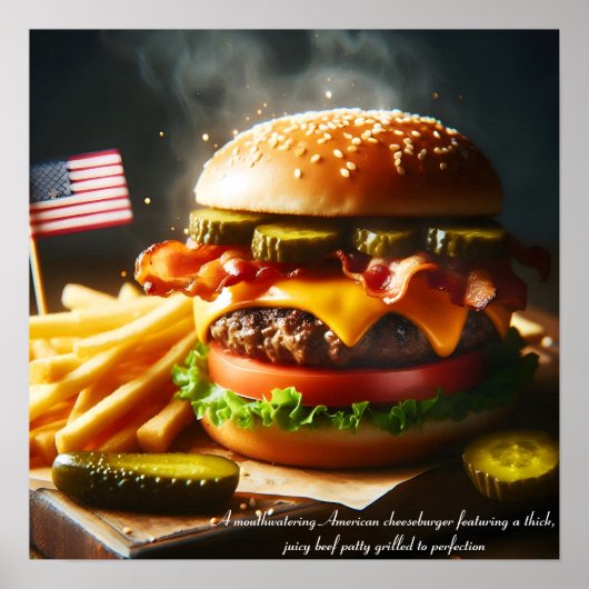 All-American Burger Bliss Poster (Voorkant)