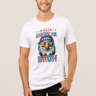 All-American Burh beroemd gemaakt door Patriotic E Tri-Blend Shirt