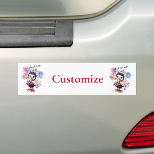 All-American Chick Thunder_Cove Bumpersticker (Op auto)