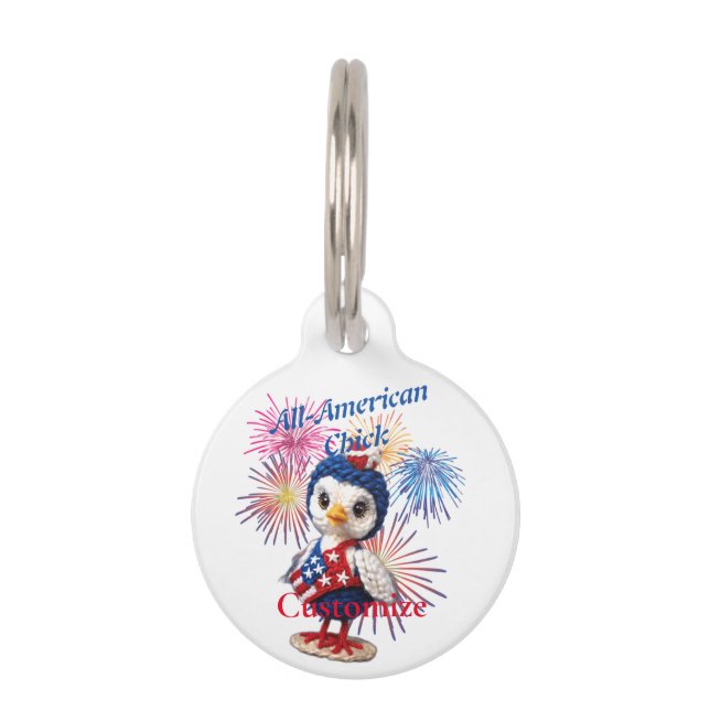 All-American Chick Thunder_Cove Huisdierpenning (Voorkant)