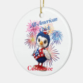 All-American Chick Thunder_Cove Keramisch Ornament (Links)