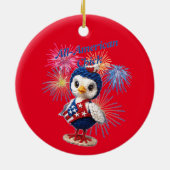 All-American Chick Thunder_Cove Keramisch Ornament (Achterkant)