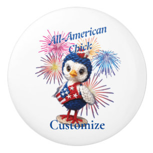 All-American Chick Thunder_Cove Keramische Knop