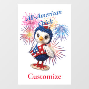 All-American Chick Thunder_Cove Raamsticker