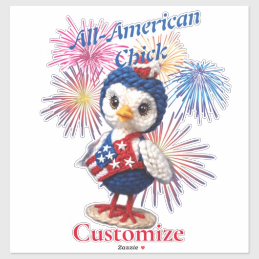 All-American Chick Thunder_Cove Sticker (Vel)