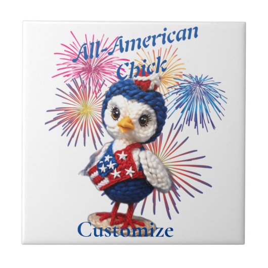 All-American Chick Thunder_Cove Tegeltje (Voorkant)