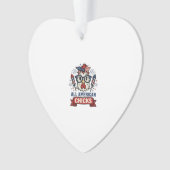 All American Chicks Patriottische Kip Vector Ontwe Ornament (voorkant)