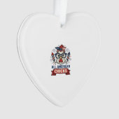 All American Chicks Patriottische Kip Vector Ontwe Ornament (voorkant)