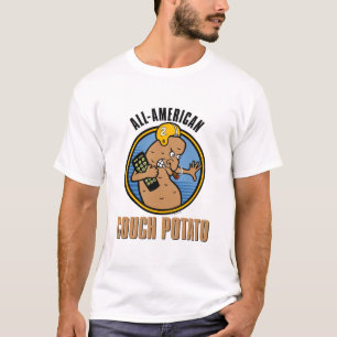 All-American Couch Potato (aanpasbaar) T-shirt