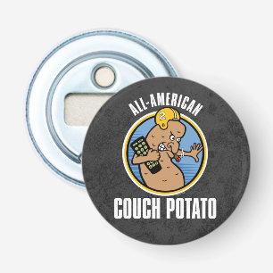 All-American Couch Potato Button Flesopener