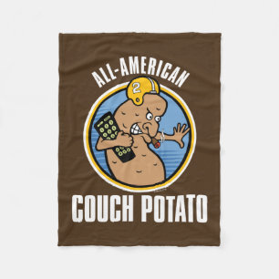All-American Couch Potato Fleece Deken