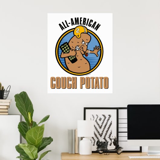 All-American Couch Potato Poster (Thuiskantoor)